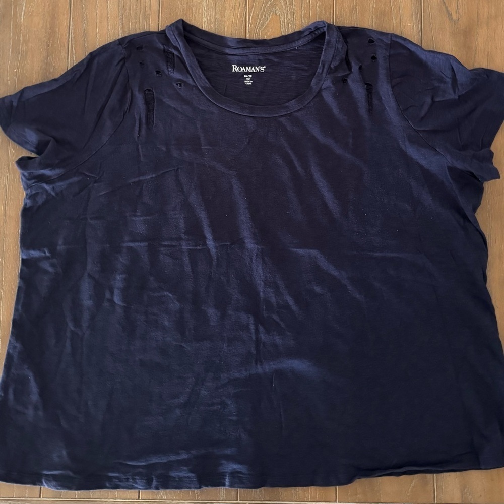Roaman's Navy Short Sleeve Tee